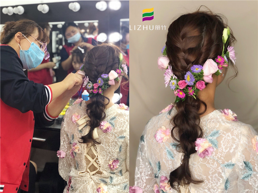南寧化妝課堂：“鮮花”編發(fā)，做美美的鮮花新娘