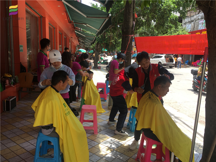 長塘，六景，巒城，中共麗竹美發(fā)隊來啦