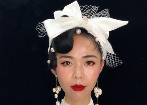 輕奢復古妝容，南寧化妝學校課堂作品