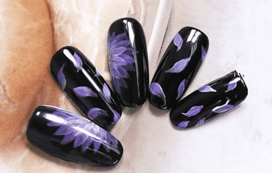 廣西美甲學校：古風千層花美甲教程