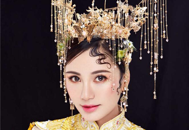 中式新娘妝的注意事項(xiàng)，廣西化妝課堂總結(jié)好了