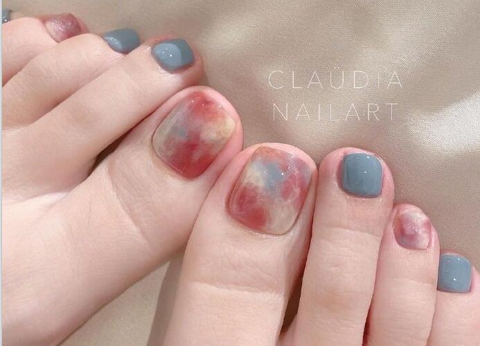 日式暈染風(fēng)腳趾美甲 | 廣西南寧美甲培訓(xùn)機(jī)構(gòu)分享