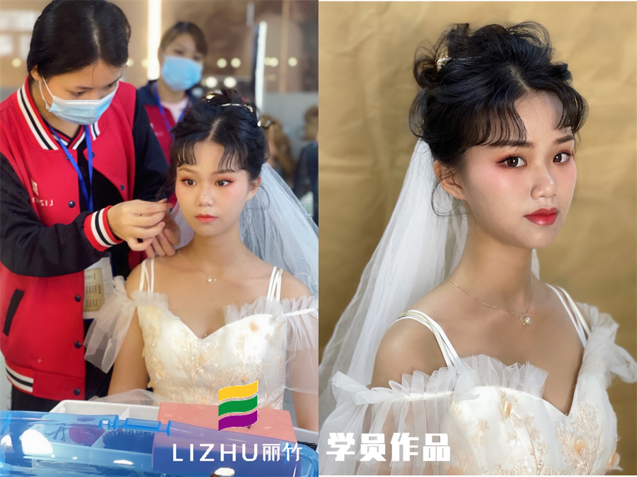 廣西專業(yè)化妝培訓班學員作品欣賞