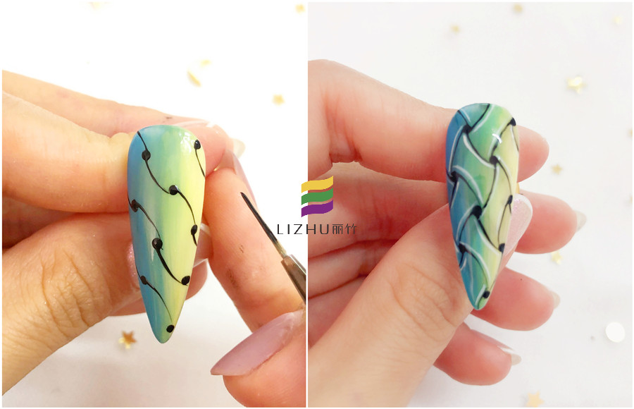 編織美甲的畫(huà)法，廣西美甲職業(yè)培訓(xùn)學(xué)校教你