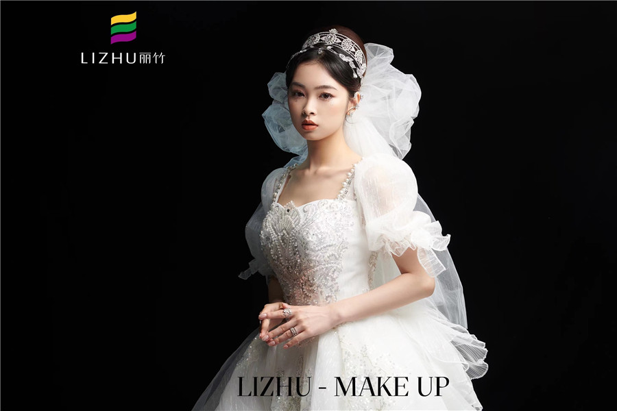 復古氣質(zhì)新娘，麗竹學校彩妝原創(chuàng)作品