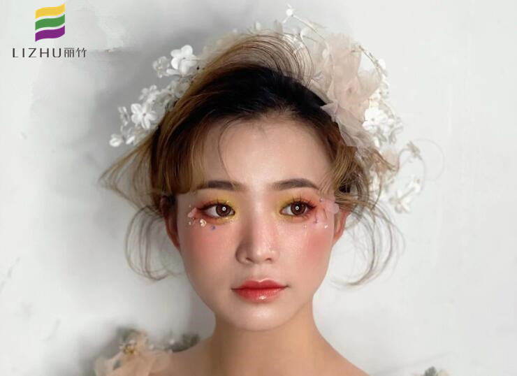 抽絲森系新娘，廣西新娘妝培訓學校作品