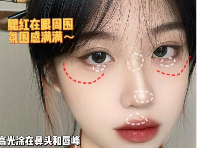 國(guó)風(fēng)少女妝容教程，廣西化妝造型學(xué)校整理好了