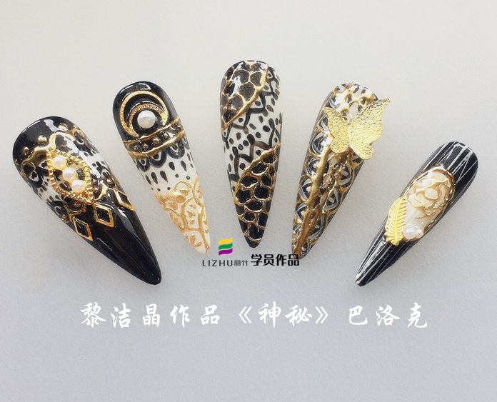 廣西美甲短期培訓班學員課堂作品