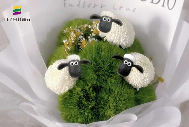 廣西鮮花培訓班作品：韓式花束、卡通花束、月亮花束