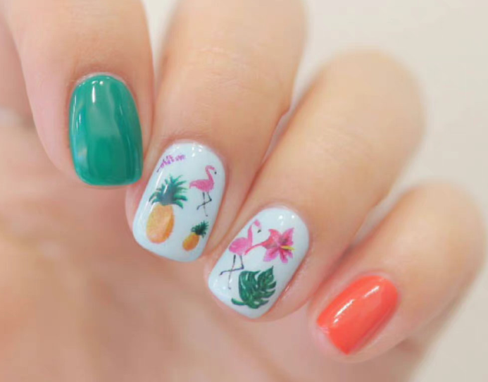 卡通彩繪美甲，南寧美甲教學(xué)網(wǎng)紅款分享