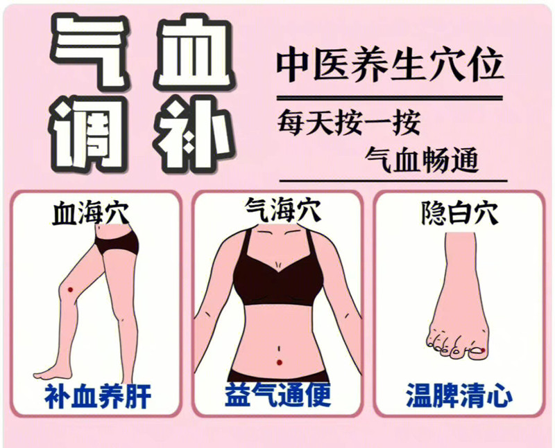 具有補氣血功能的穴位，南寧學(xué)美容中醫(yī)