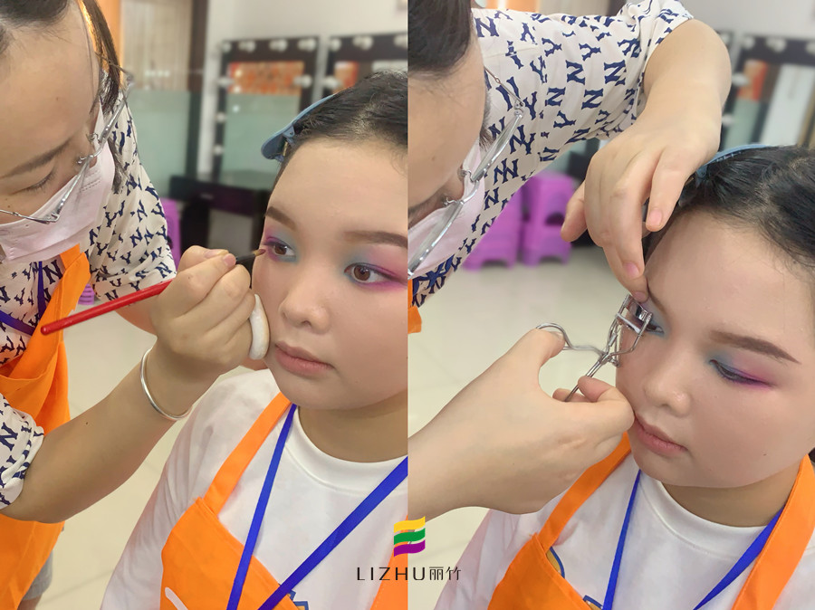 雙色眼影的畫法，南寧化學(xué)教學(xué)課件分享