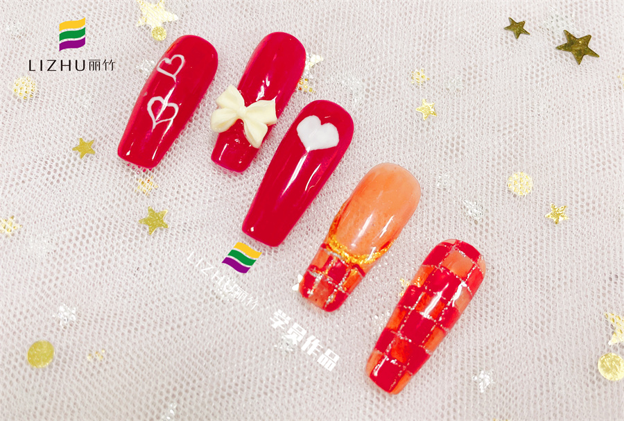 紅色婚禮美甲 、暈染液美甲、泡泡海洋風(fēng)美甲 | 廣西正規(guī)培訓(xùn)美甲