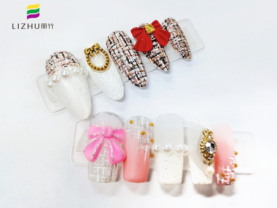 小香風(fēng)格紋美甲，南寧美甲教學(xué)分享