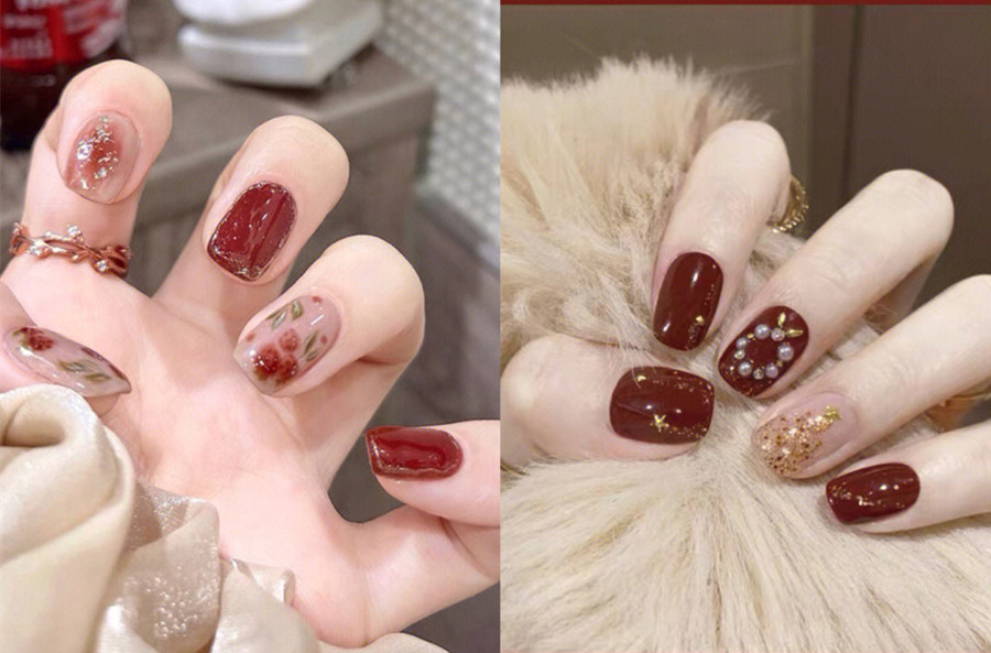 中國紅美甲，南寧美甲學(xué)習(xí)中心分享