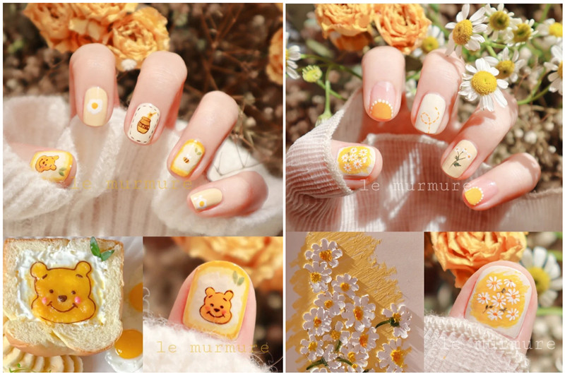 春天繁花美甲，南寧美甲造型款式學(xué)校推薦