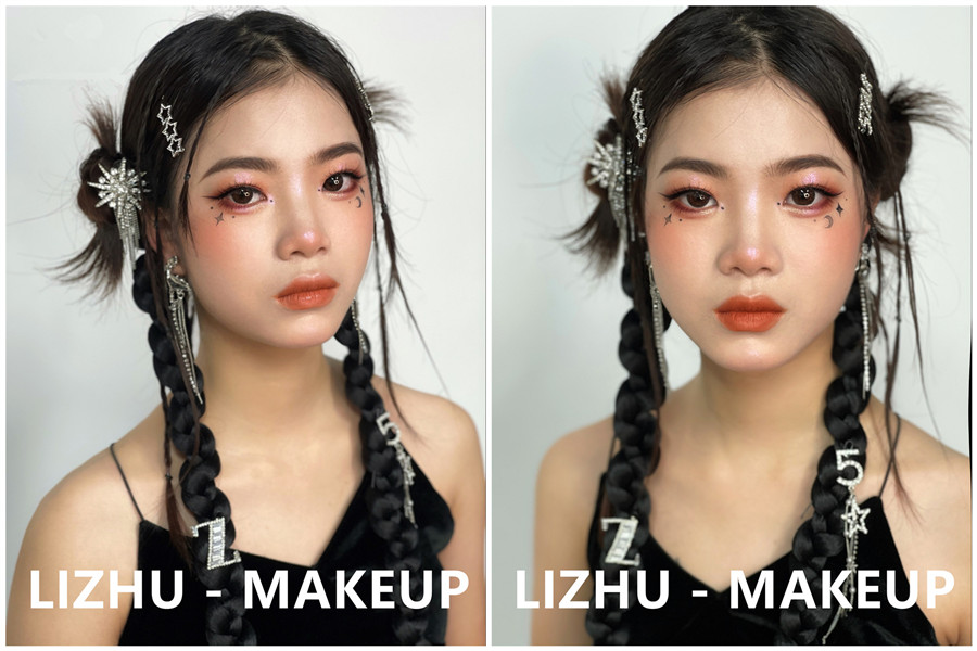 y2k寫真造型，南寧彩妝寫真造型培訓(xùn)班作品