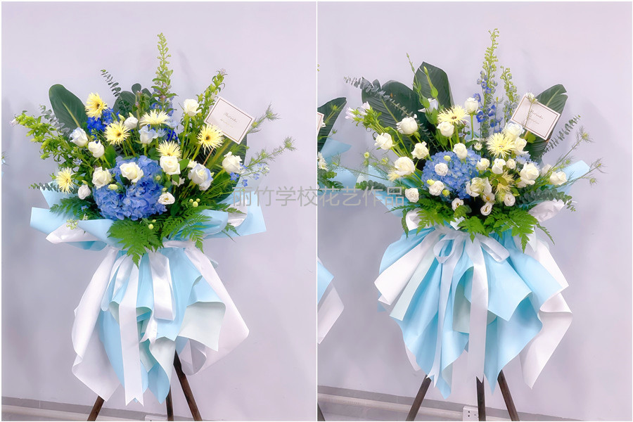 韓系開業(yè)花籃，廣西花藝職業(yè)技術(shù)學(xué)校作品