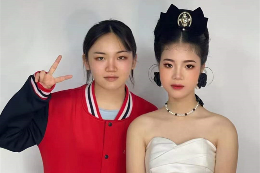 復(fù)古新娘，廣西南寧美妝學(xué)校學(xué)員作品