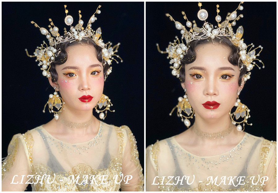 高奢妝容造型，廣西彩妝創(chuàng)意培訓(xùn)學(xué)校作品