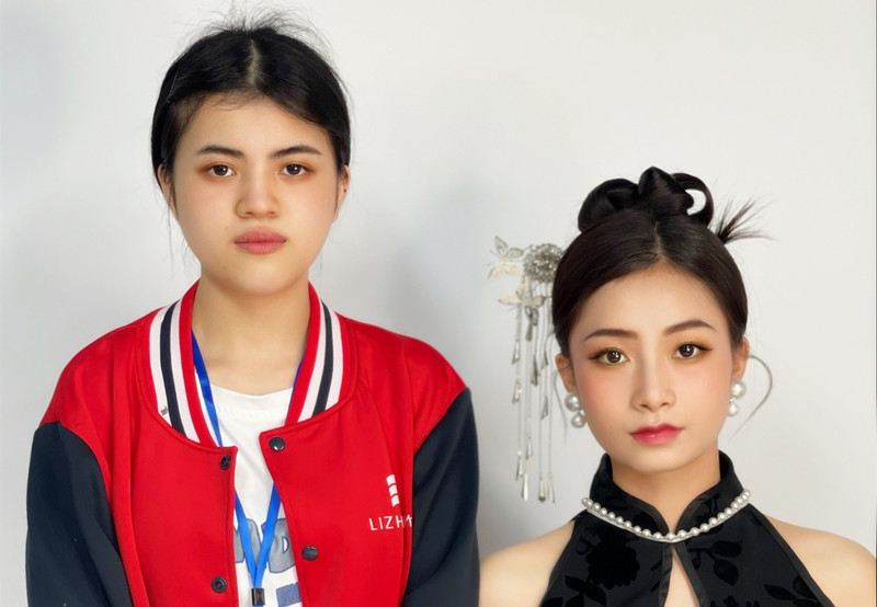 新中式造型，南寧化妝學(xué)校學(xué)員畢業(yè)作品