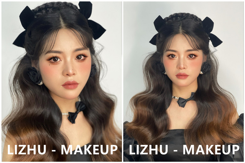 晚禮服造型，南寧培訓化妝師作品