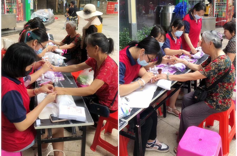 學(xué)以致用！南寧美甲學(xué)校社會(huì)實(shí)踐教學(xué)