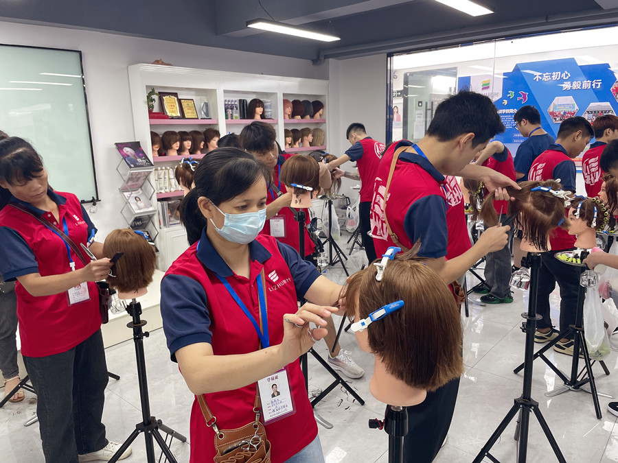 圓形堆積技巧，廣西剪發(fā)基礎(chǔ)培訓分享