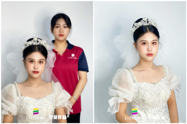 婚禮新娘造型，南寧新娘彩妝作品