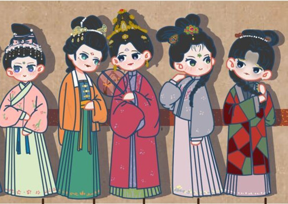 中國明代妝容服飾欣賞，南寧人物形象設(shè)計(jì)全科班解析