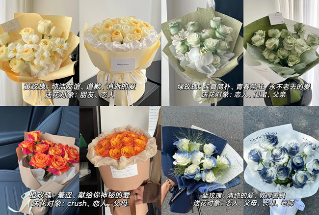 不同顏色的玫瑰代表的寓意，南寧學(xué)花藝插花