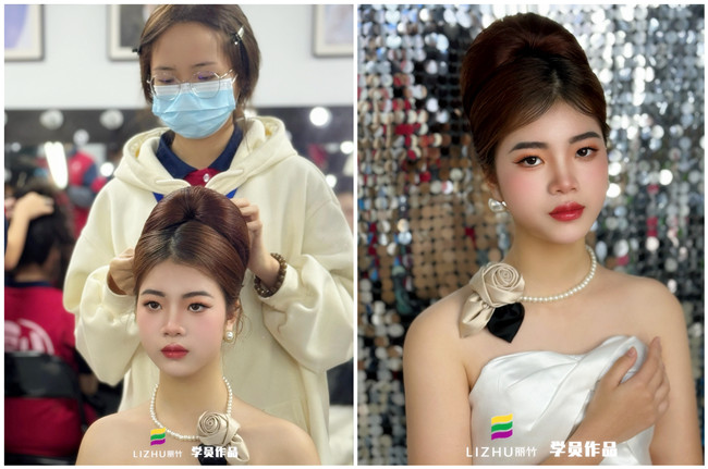 復(fù)古新娘造型，零基礎(chǔ)學(xué)彩妝造型作品 