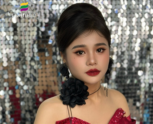 復古年會造型，南寧化妝美業(yè)學習作品