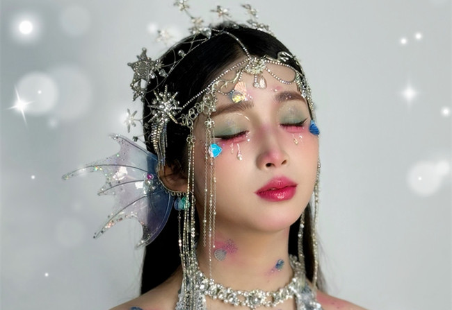 人魚公主造型，?南寧影樓化妝造型作品