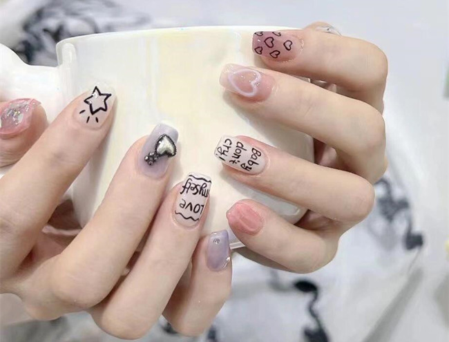 短小童趣美甲，南寧美甲培訓短期作品