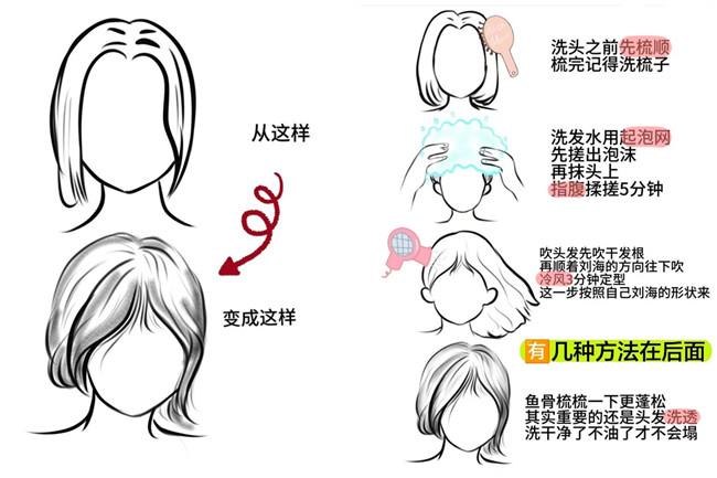 廣西燙發(fā)：如何讓八字劉海變蓬松？