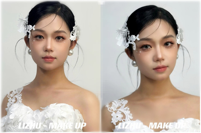 小眾蕾絲新娘， 南寧培訓(xùn)化妝師作品