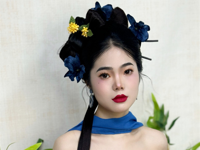 國(guó)風(fēng)新中式造型，廣西美妝寫(xiě)真學(xué)習(xí)