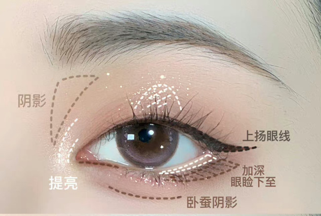 單眼皮早八消腫眼妝教程，南寧化妝美妝