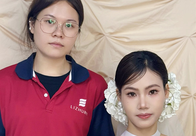 韓式新娘造型，南寧寫真彩妝實訓(xùn)作品