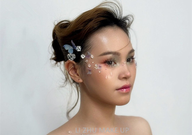 碎鉆氛圍感造型，廣西化妝進修深造
