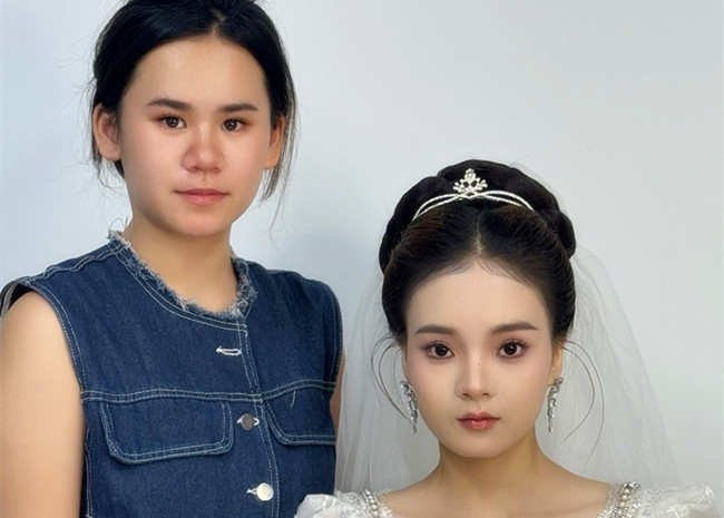 新娘造型，廣西影樓化妝培訓(xùn)學(xué)員作品